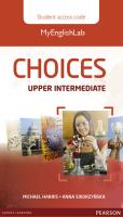 Choices Russia Upper-Intermediate Student MyEnglishLab Online Access
